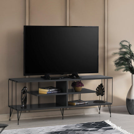 TV szekrény Eze - Antracit-VASBÚTOR