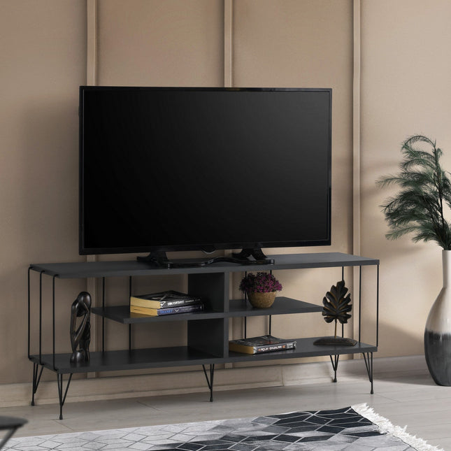 TV szekrény Eze - Antracit-VASBÚTOR