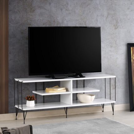 TV szekrény Eze - Fehér-VASBÚTOR