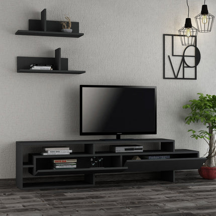 TV szekrény Gara - Anthracite-VASBÚTOR
