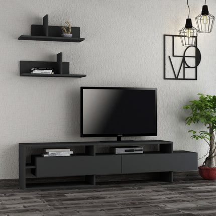 TV szekrény Gara - Anthracite-VASBÚTOR