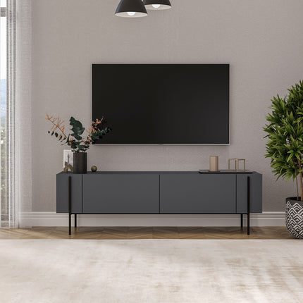 TV szekrény Herman - Anthracite-VASBÚTOR
