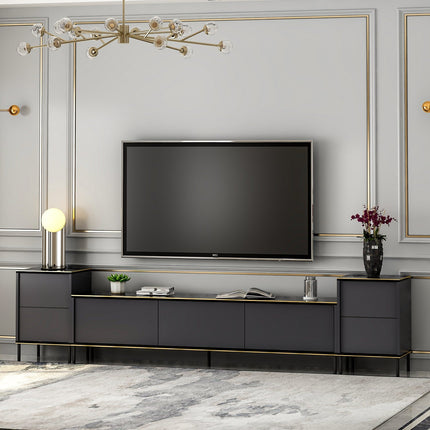 TV szekrény Imaj - Anthracite-VASBÚTOR
