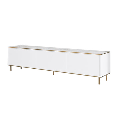 TV szekrény Imaj - Marble, White-VASBÚTOR