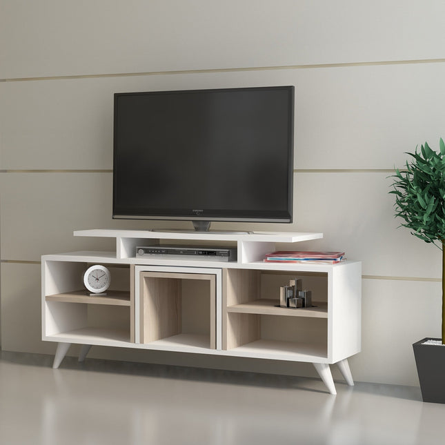 TV szekrény Kutay - White, Cordoba-VASBÚTOR
