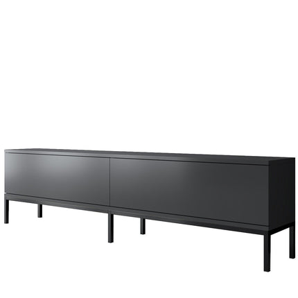 TV szekrény Lord - Anthracite, Black-VASBÚTOR