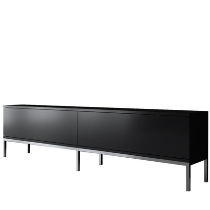 TV szekrény Lord - Black, Silver-VASBÚTOR