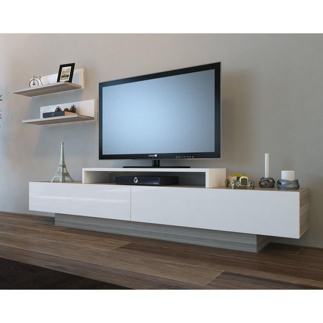 TV szekrény Lusi - Cordoba, White-VASBÚTOR