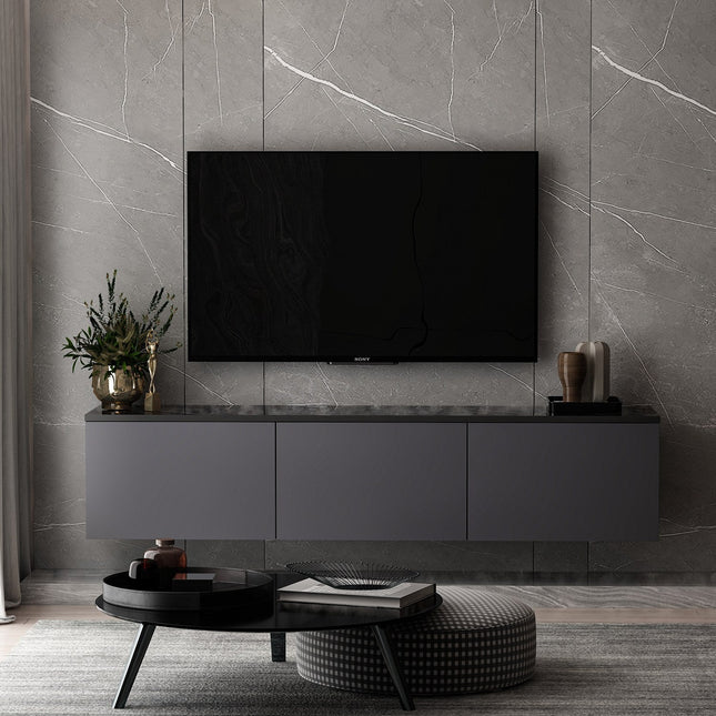 TV szekrény Neon - Anthracite-VASBÚTOR