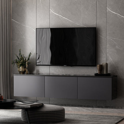 TV szekrény Neon - Anthracite-VASBÚTOR