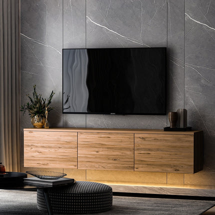 TV szekrény Neon Illuminated - Atlantic Pine-VASBÚTOR