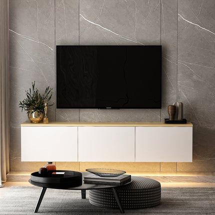 TV szekrény Neon - White v2-VASBÚTOR