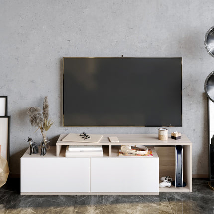 TV szekrény Nexera - Cordoba, White-VASBÚTOR
