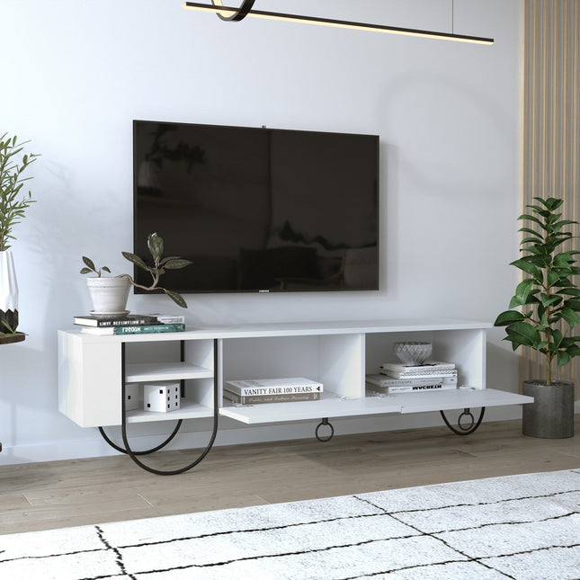 TV szekrény Norfolk Tv Stand - White-VASBÚTOR