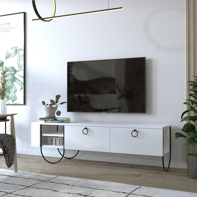 TV szekrény Norfolk Tv Stand - White-VASBÚTOR