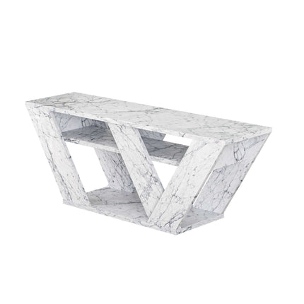 TV szekrény Pipralla - Carrara Marble-VASBÚTOR