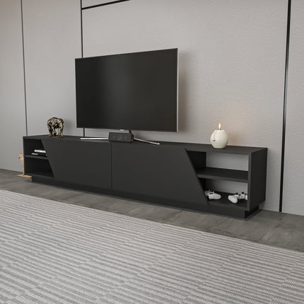 TV szekrény Rhodes - Anthracite-VASBÚTOR