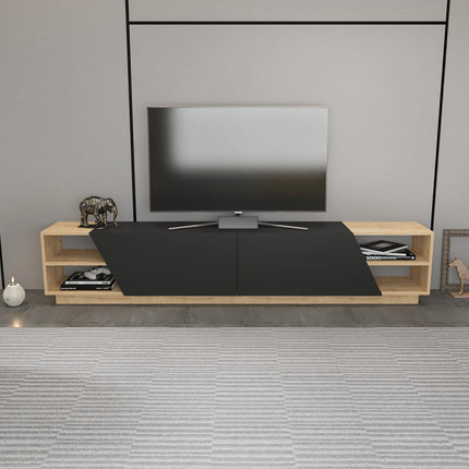 TV szekrény Rhodes - Oak, Anthracite-VASBÚTOR