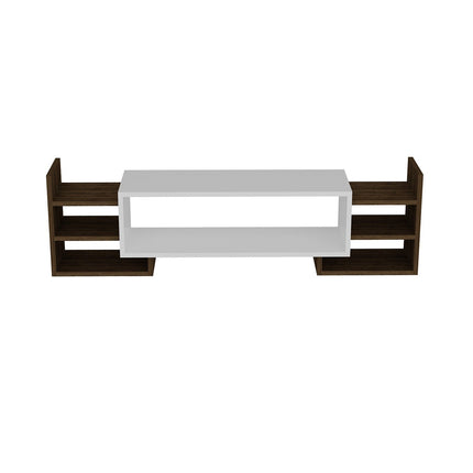 TV szekrény Sema - White, Walnut-VASBÚTOR
