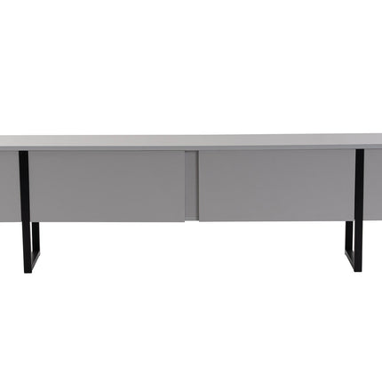 TV szekrény Serenity - Grey, Fekete-VASBÚTOR