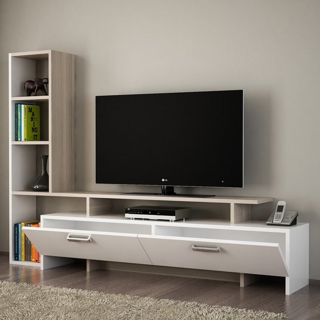 TV szekrény Şimal - White, Cordoba-VASBÚTOR