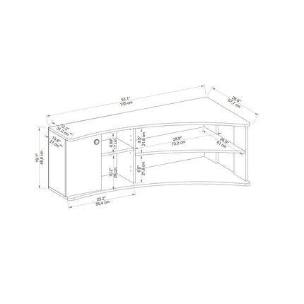 TV szekrény Termera - Atlantic Pine, Anthracite-VASBÚTOR