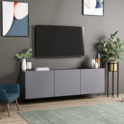 TV szekrény White - Anthracite-VASBÚTOR