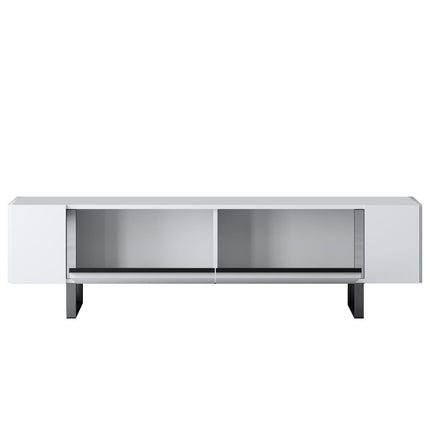 TV szekrény Yildiz - White, Silver-VASBÚTOR