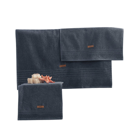 Törölköző Szett (3 db) Wellness - Antracit-VASBÚTOR