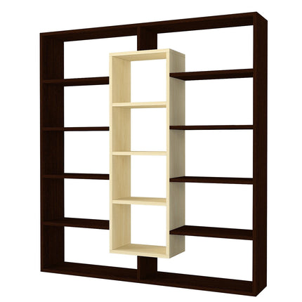 könyvespolc Ample - Birch, Wenge-VASBÚTOR