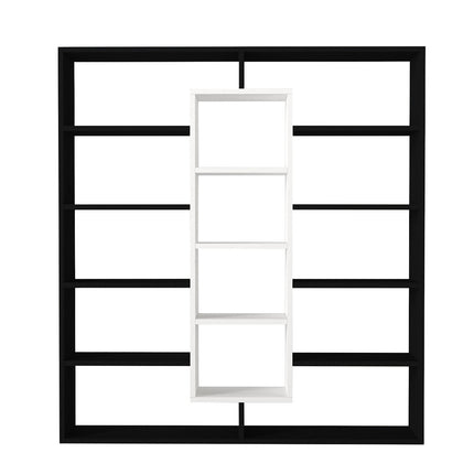 könyvespolc Ample - Black, White-VASBÚTOR