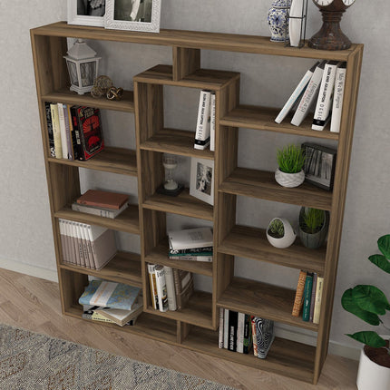 könyvespolc Ample - Walnut-VASBÚTOR