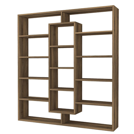 könyvespolc Ample - Walnut-VASBÚTOR