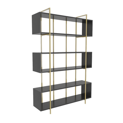 könyvespolc Bruti - Anthracite, Gold-VASBÚTOR