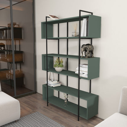könyvespolc Bruti - Green, Black-VASBÚTOR