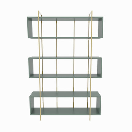 könyvespolc Bruti - Green, Gold-VASBÚTOR