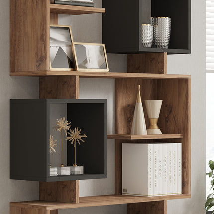 könyvespolc Icardi - Atlantic Pine, Anthracite-VASBÚTOR
