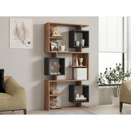 könyvespolc Icardi - Atlantic Pine, Anthracite-VASBÚTOR