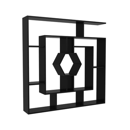 könyvespolc Labrina - Black-VASBÚTOR