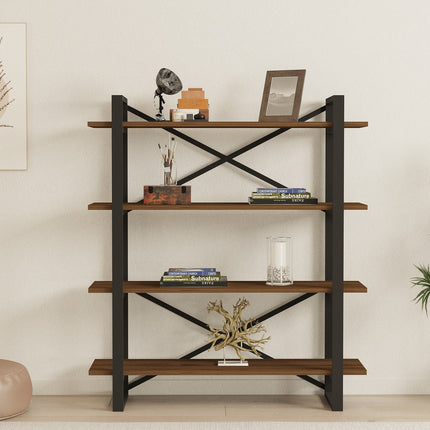 könyvespolc Makro - Walnut-VASBÚTOR