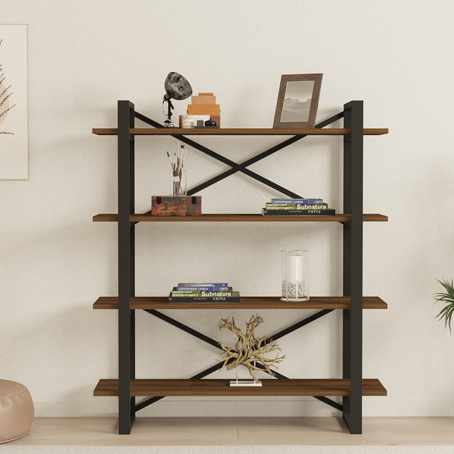 könyvespolc Makro - Walnut-VASBÚTOR