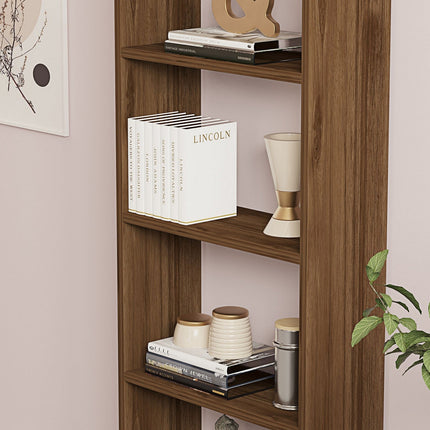 könyvespolc New - Walnut-VASBÚTOR
