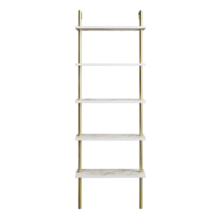könyvespolc Paula - White, Gold-VASBÚTOR