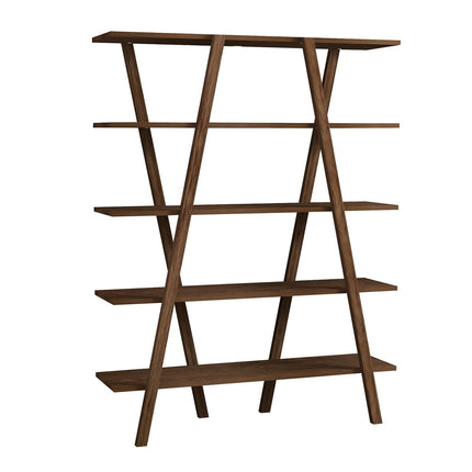 könyvespolc Perla - Walnut-VASBÚTOR