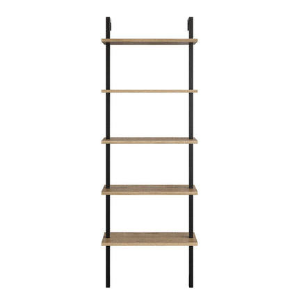 könyvespolc Piante - Walnut, Black-VASBÚTOR