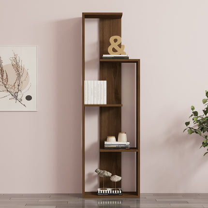 könyvespolc Wand - Walnut-VASBÚTOR